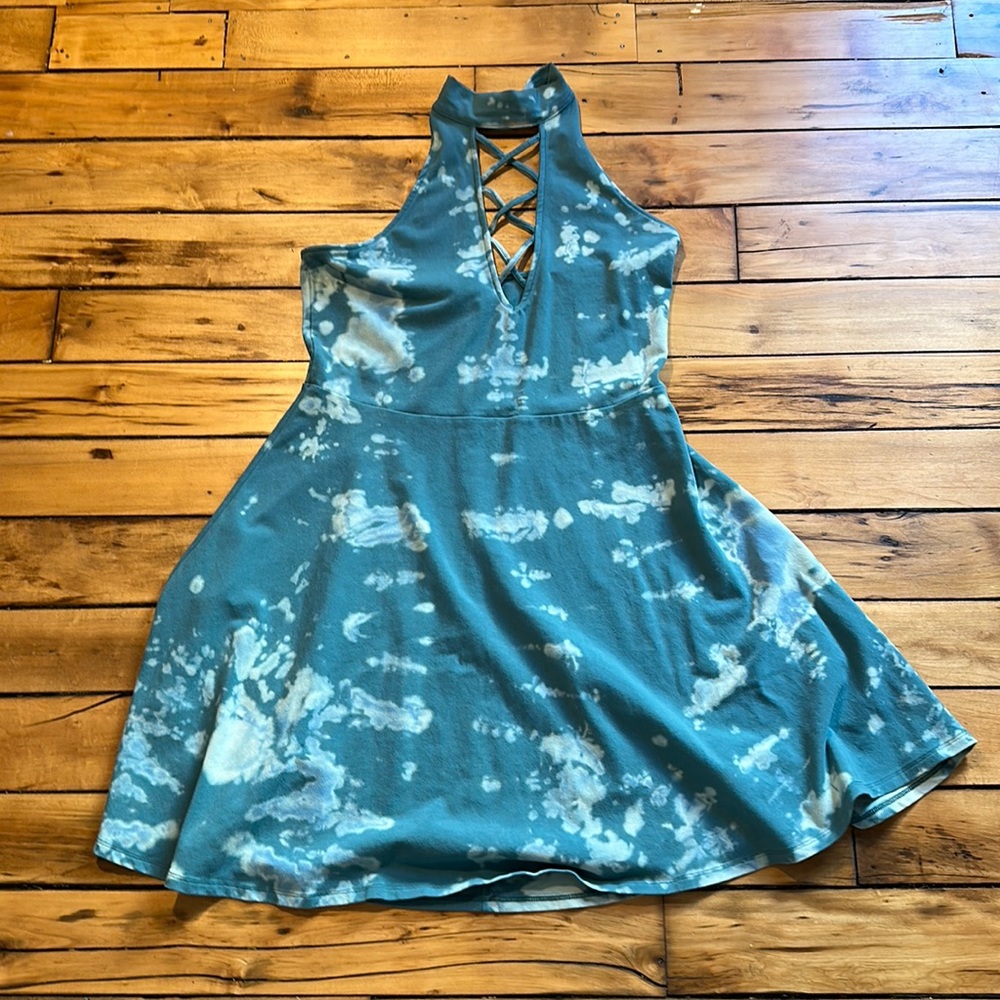 Express hand dyed skater dress.